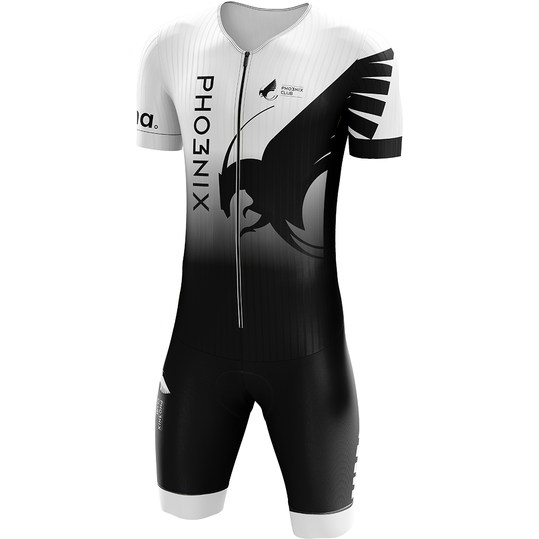ウェア TYR SHORT SLEEVE SPEED TRI-SUIT W/FRONT TYR Men's Carbon Padded Front Zip Tri Suit | TYR